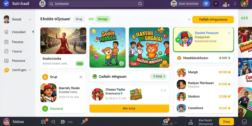 Tangkapan layar menunjukkan fitur kompetisi online yang seru.