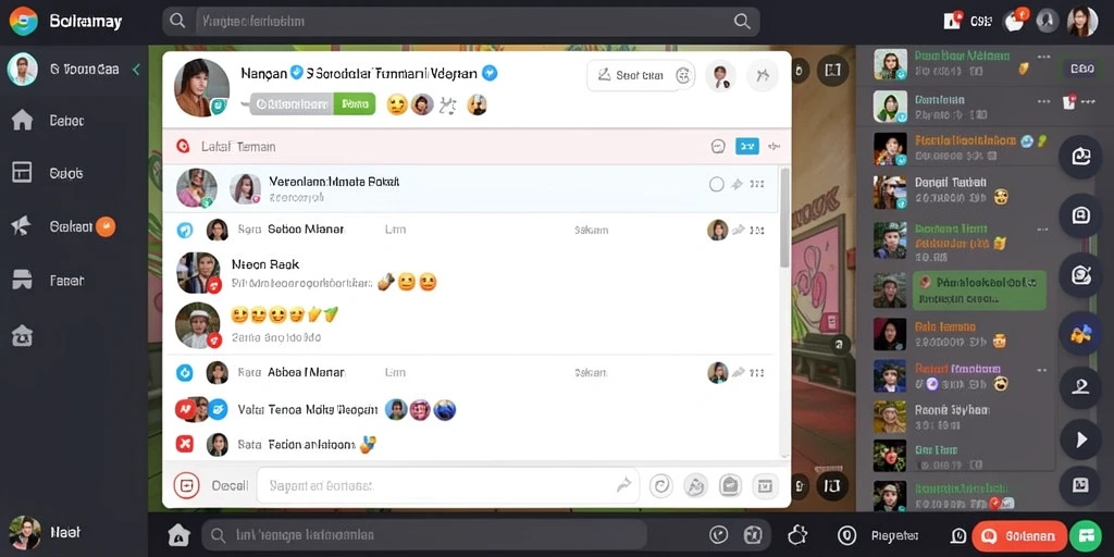Pengguna dapat berinteraksi dengan pemain lain secara langsung.